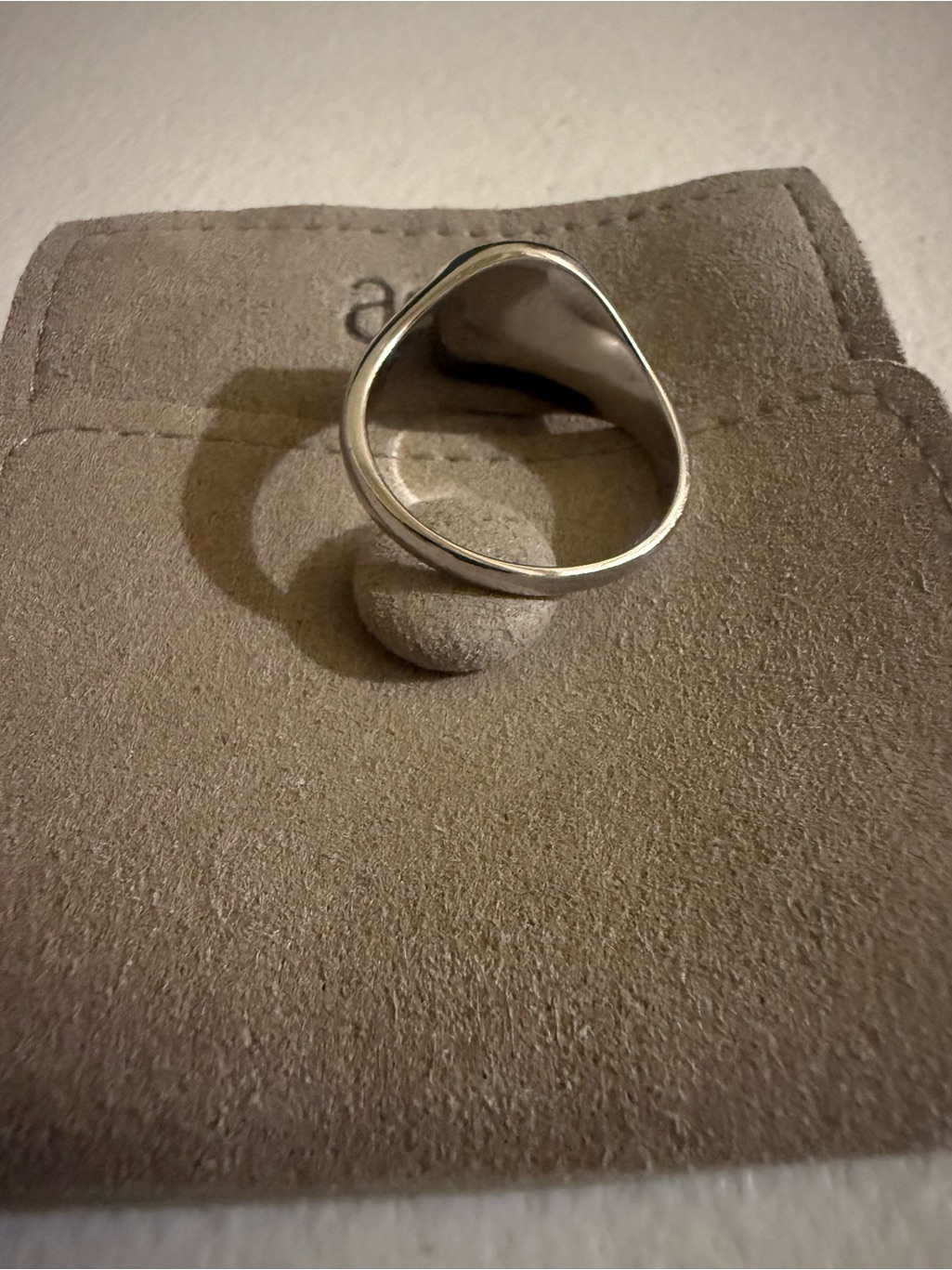Awe Inspired Sterling Silver Medusa Signet Ring - Silver — image 3 of 5